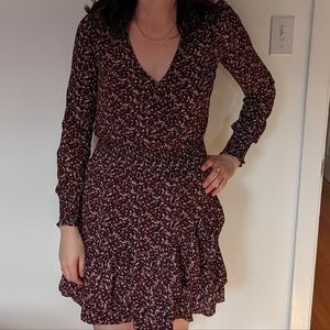 Michael Kors ruffle wrap dress